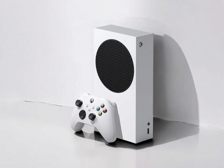 Xbox Series S 512GB SSD Console showcasing its compact design and sleek aesthetics, highlighting features like the front view and controller