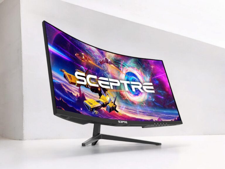 Sceptre C305B-200UN1T 30-inch Curved Gaming Monitor with thin bezels and immersive 21:9 display