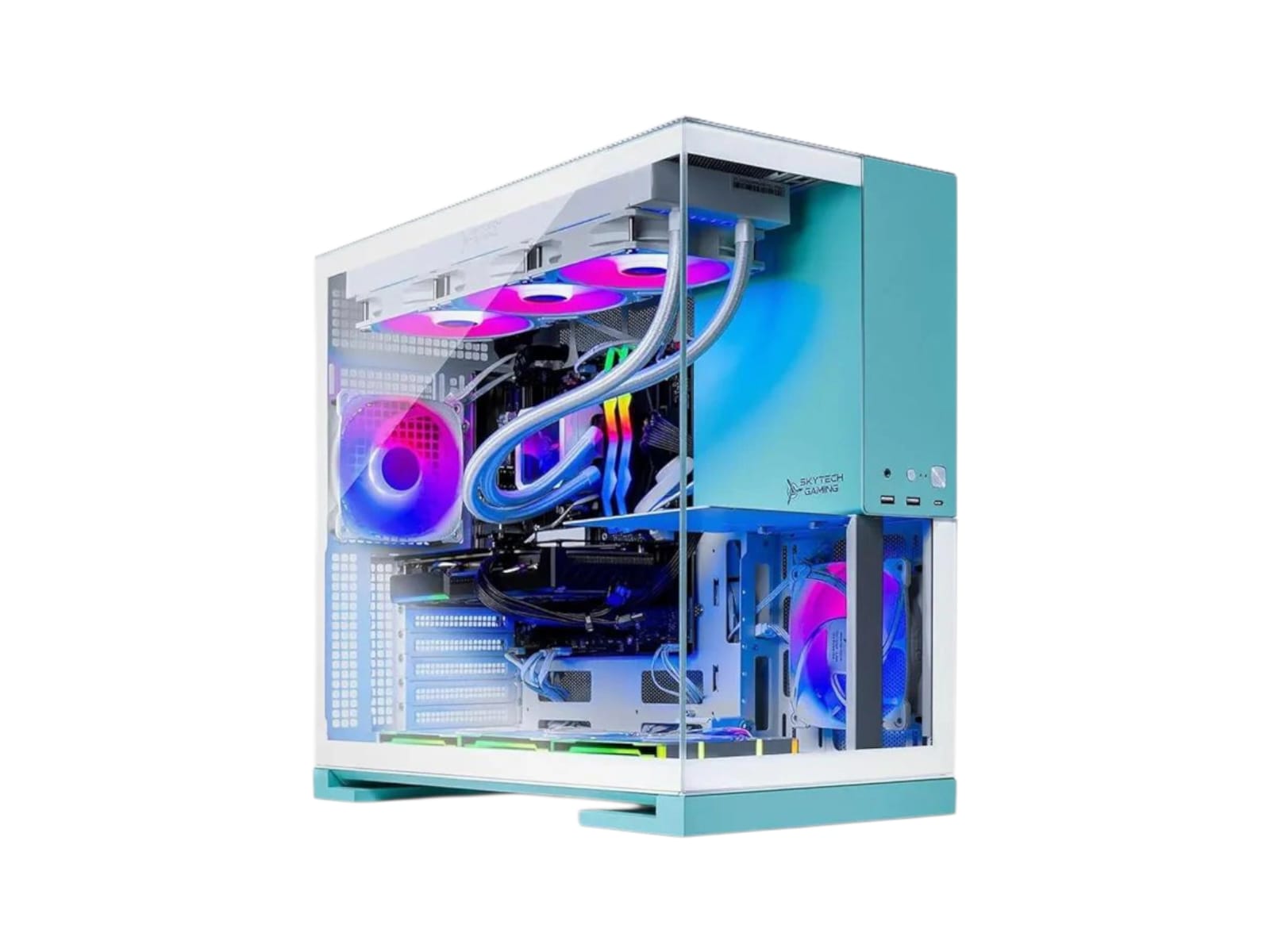 Skytech Aqua PC high-performance gaming desktop