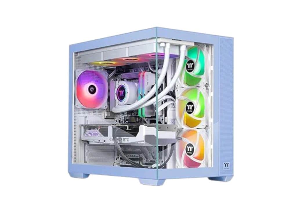 Thermaltake LCGS View i1470TH-380 gaming desktop with RGB lighting and RTX 5070 Ti