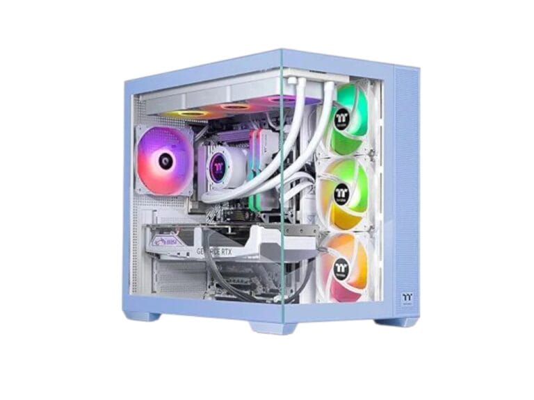 Thermaltake LCGS View i1470TH-380 gaming desktop with RGB lighting and RTX 5070 Ti